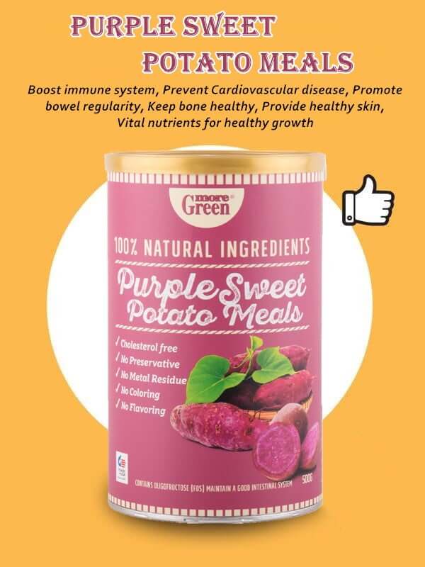 Moregreen 100% Natural Purple Sweet Potato Meals 500g - The Healthy Shop