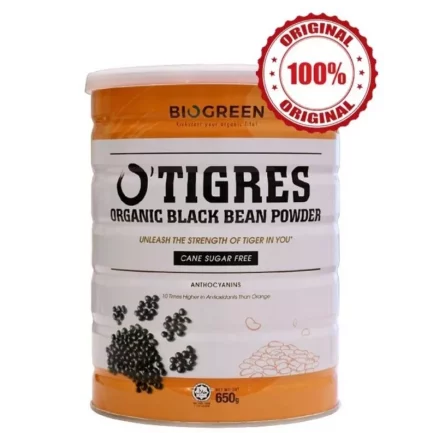 Biogreen O'Tigres Black Bean Powder (Cane Sugar Free) 650g