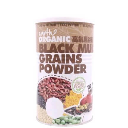 Earth Organic Vegan Organic Black Multi Grains Powder 純素有機高氧黑谷粉 - 500g