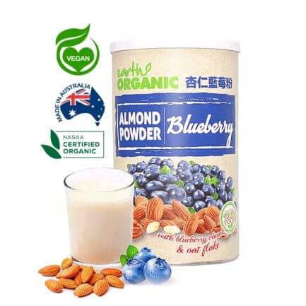 Earth Organic Almond Blueberry powder 500g