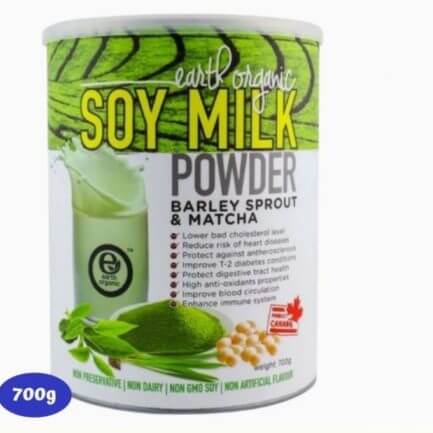 Earth Organic Barley Sprout Matcha Soy Milk